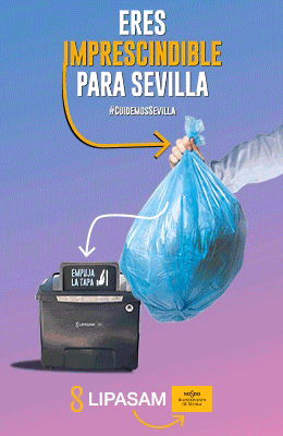 Banner de Lipasam Campaña Imprescindible  | Sevilla con los peques 